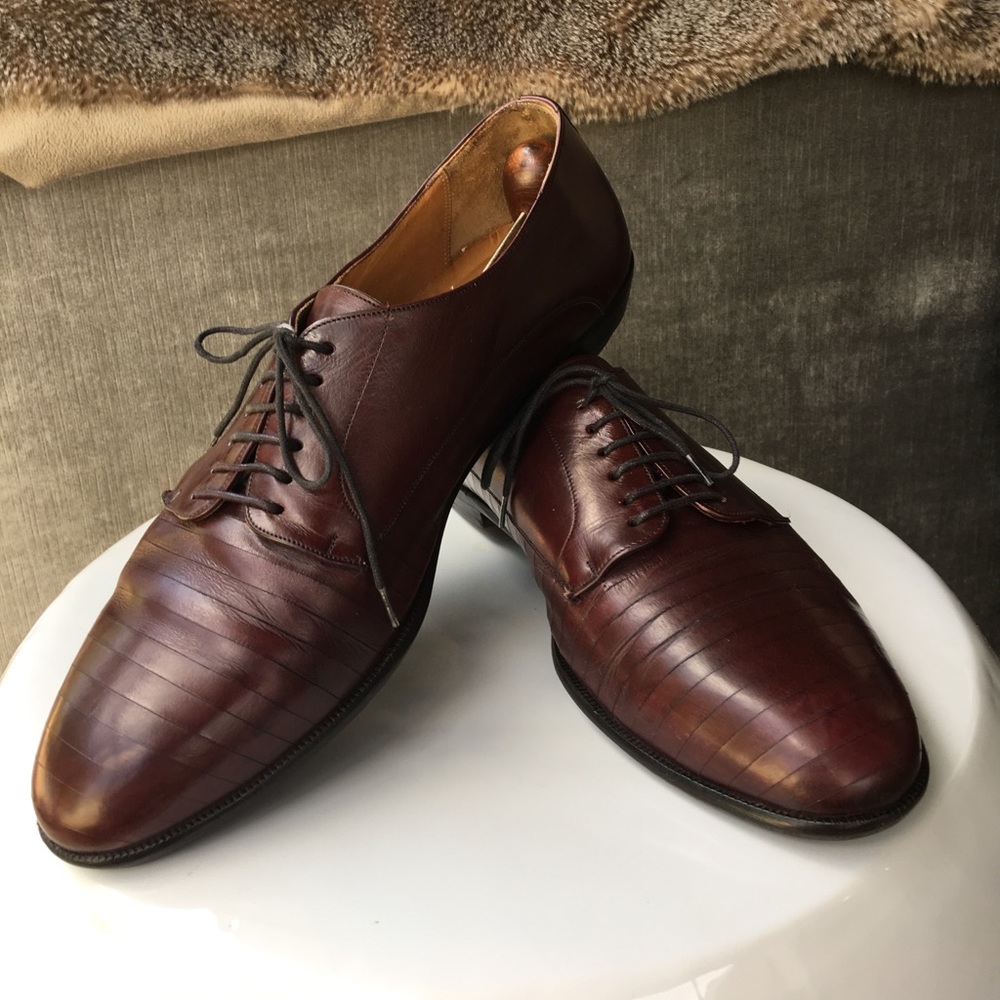 Miguel Angel Burgandy Leather Dress Derby sz 10M