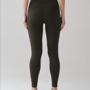 Lululemon Flow & Go leggings, Dark Olive, size 4