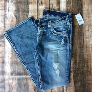 Brand New Silver Aiko Jeans Size 32/33
