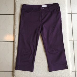 Lyle & Scott Purple Capri Pants