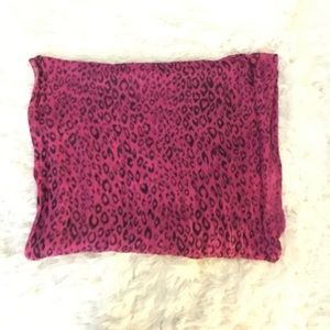 🛍HOT PINK & BLACK LEOPARD PRINT SCARF