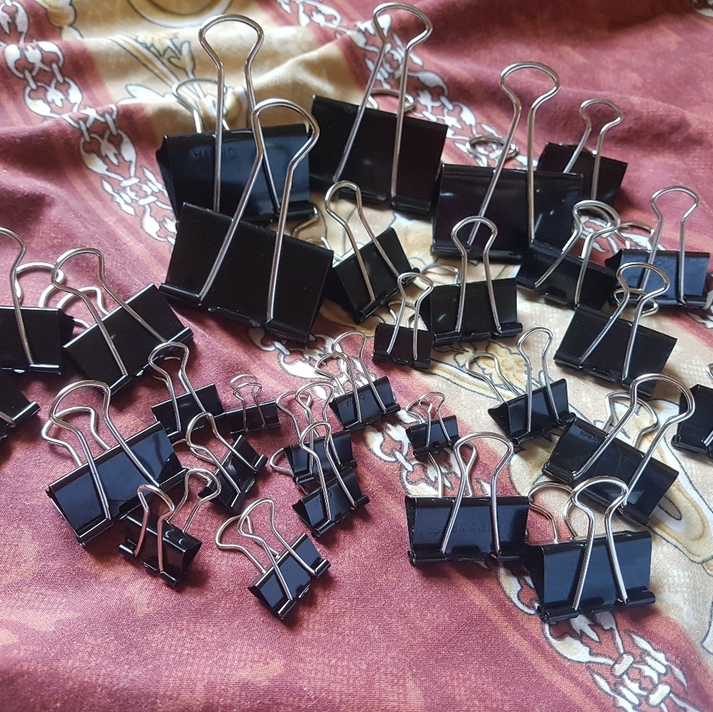 Binder clips paper clips 29 count