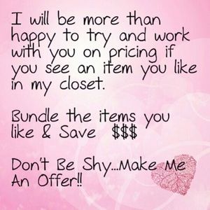 I do bundles & Accept reasonable offers!