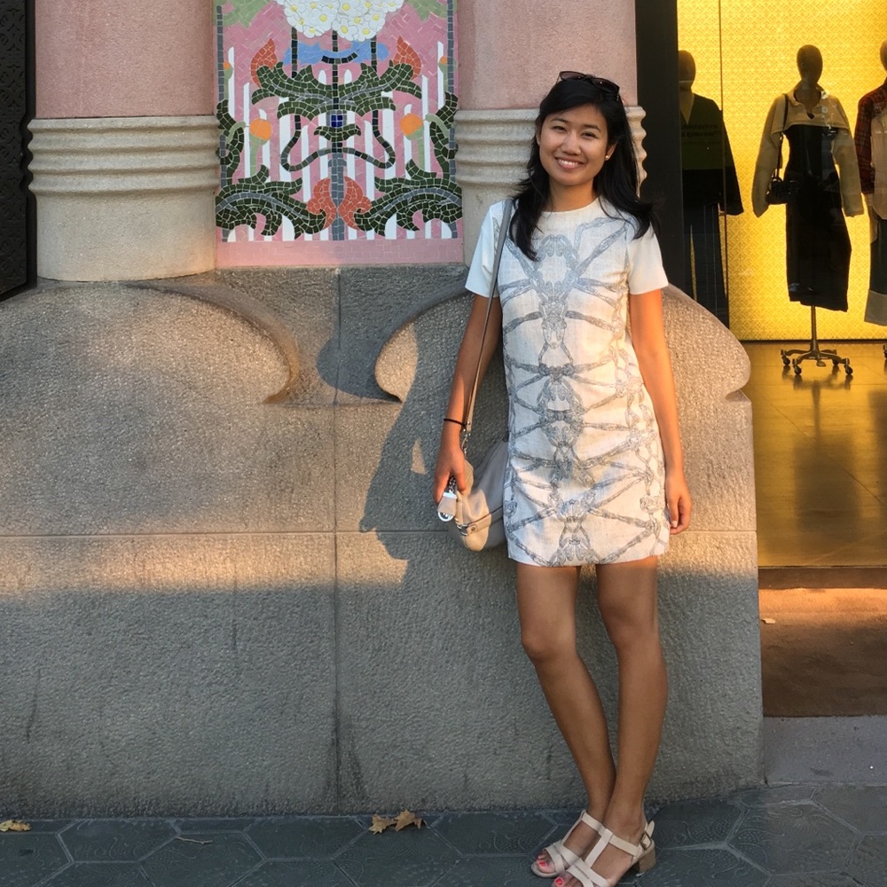 Zara chain detail shift dress