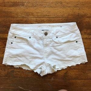 White Denim Shorts