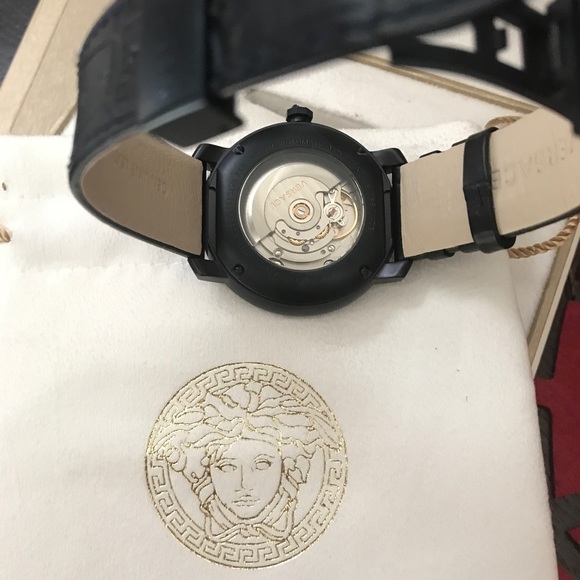 Versace watch navy blue authentic