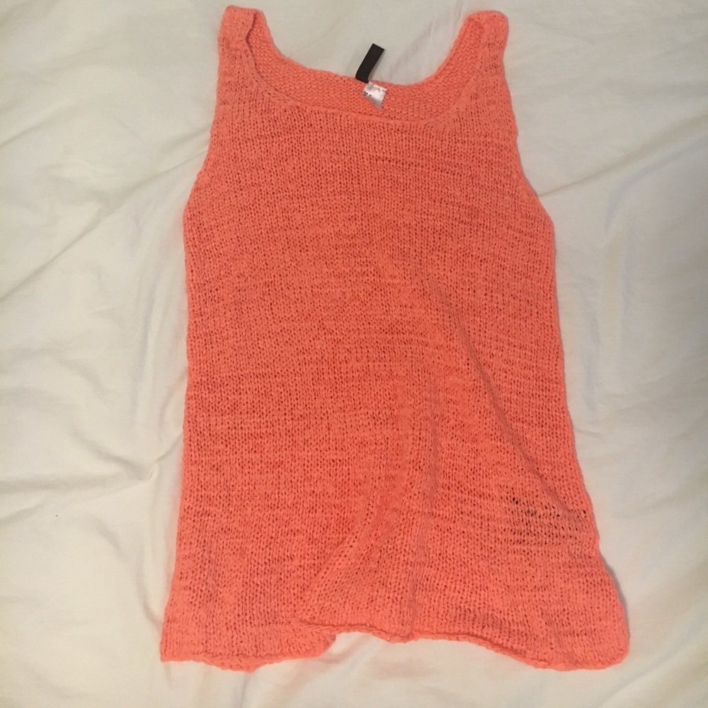 Bright orange women tank top