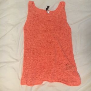Bright orange women tank top