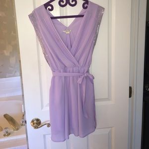 lilac cocktail dress