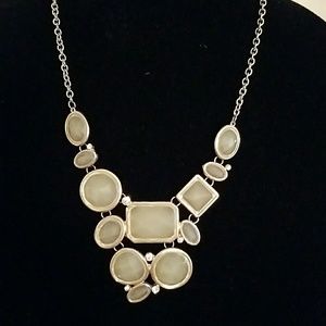 Ivory & gold with tiny clear stones