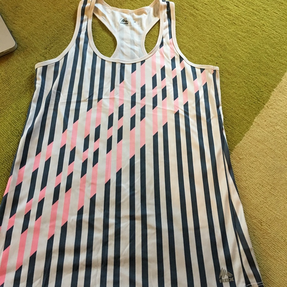 Striped workout top