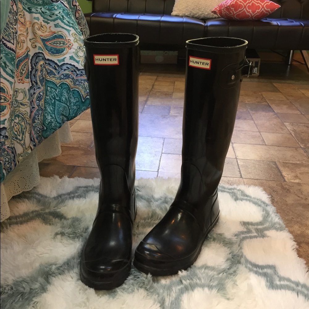 HUNTER BOOTS! WORN THREE TIMES!🍁🍂