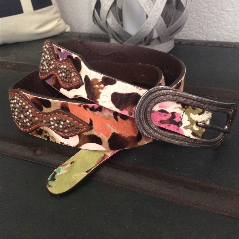 Authentic Rare Post & Co. Italian Leather Belt