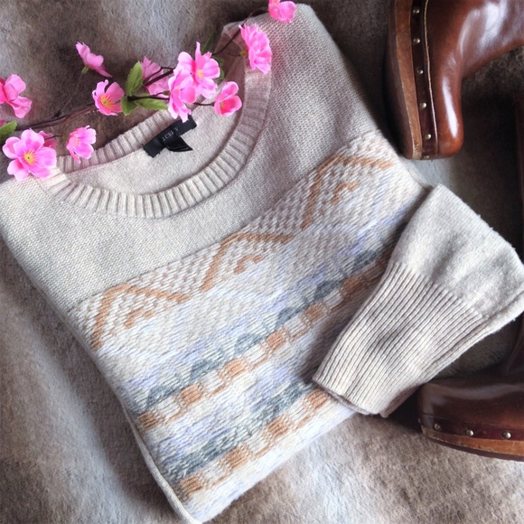 J. Crew Sweaters - J. Crew Patterned Wool Pullover Sweater