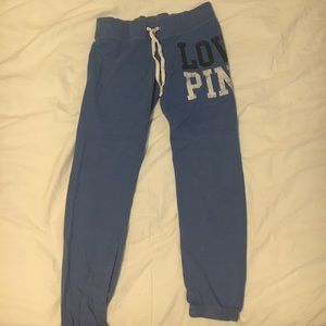 Blue sweatpants