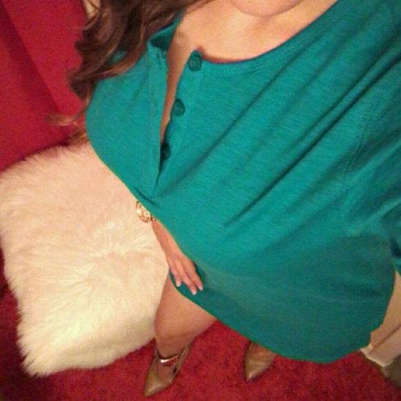 ❌S,L Teal X-Boyfriend Favorite Tee - Picture 5 of 5