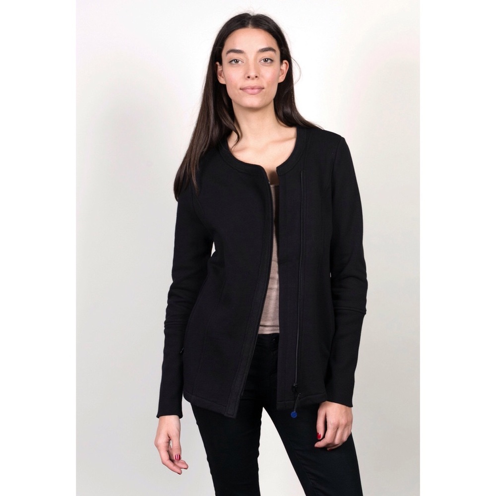 Athleisure Black Fleece Jacket