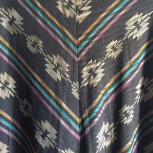 Aztec print stretchy maxi skirt