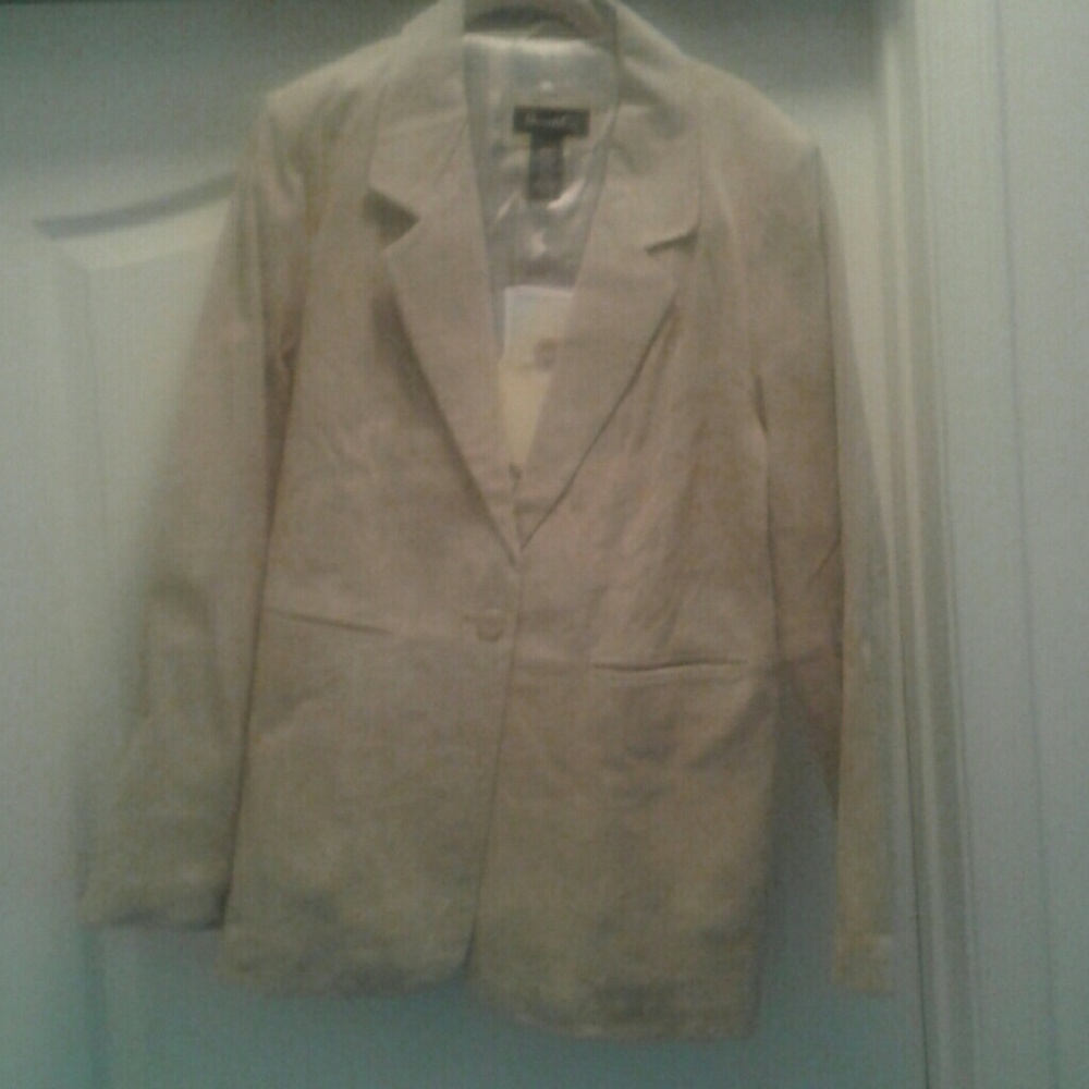 NWT QVC DENIM & CO WOMEN'S WASHABLE SUEDE JACKET