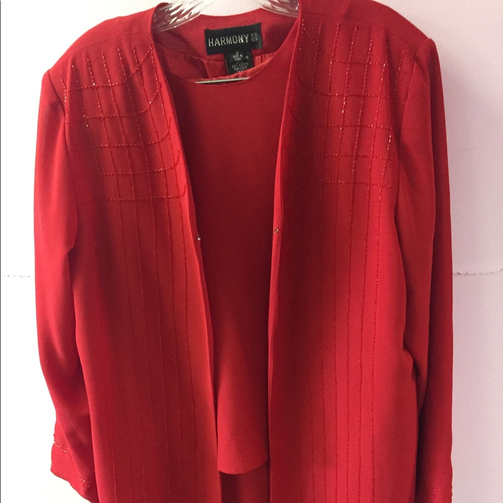 3 piece suit jacket skirt tee /Harmony