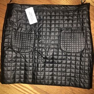 Brand New Faux Leather Mini Skirt sz M