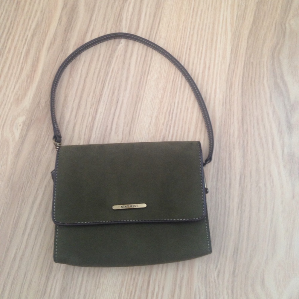Mini olive green Nine West purse