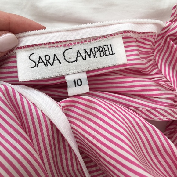 Pink striped Bow Blouse - Picture 5 of 5