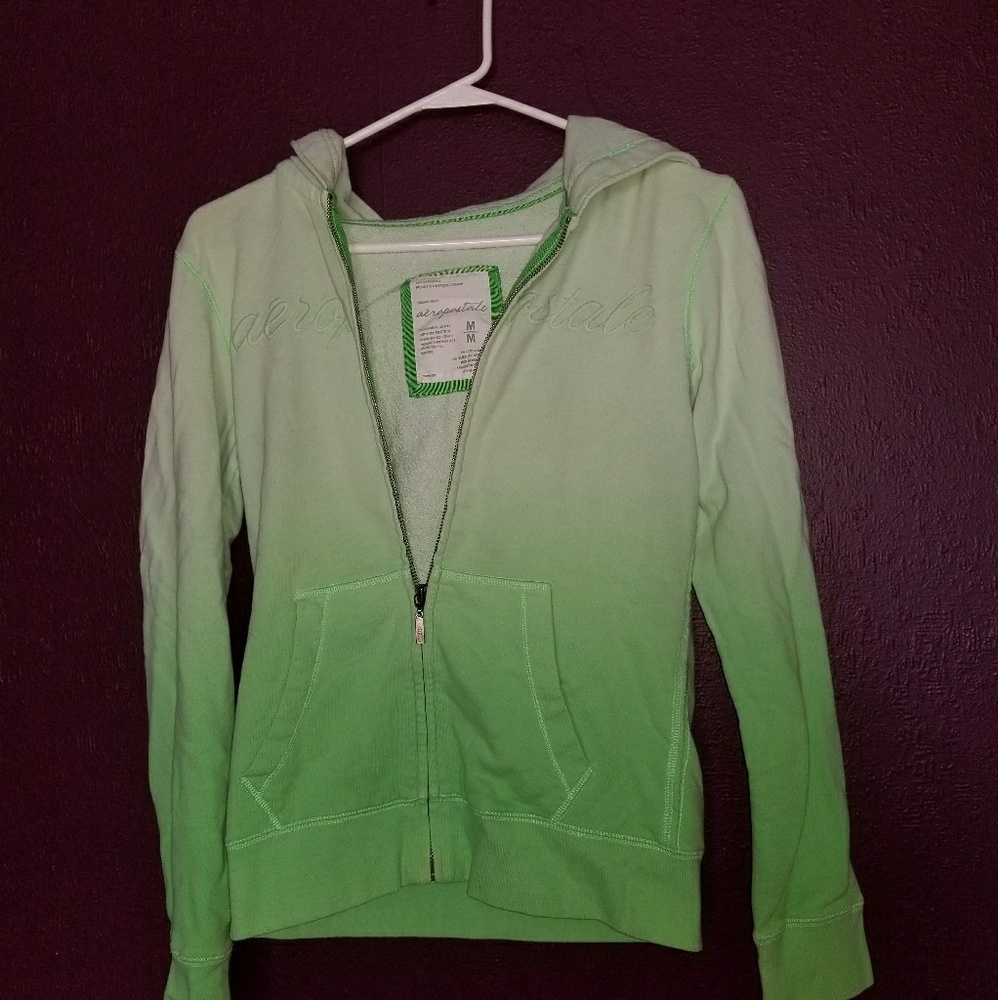 Green & white ombre aeropastale jacket