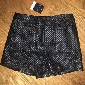 Brand New Faux Leather Shorts TopShop sz 6/U.K. 10