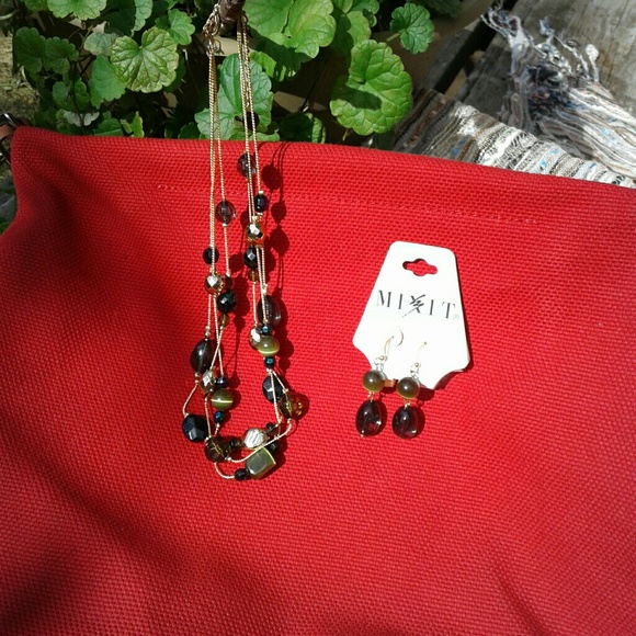 Mix-it necklace/earring set - Picture 2 of 3