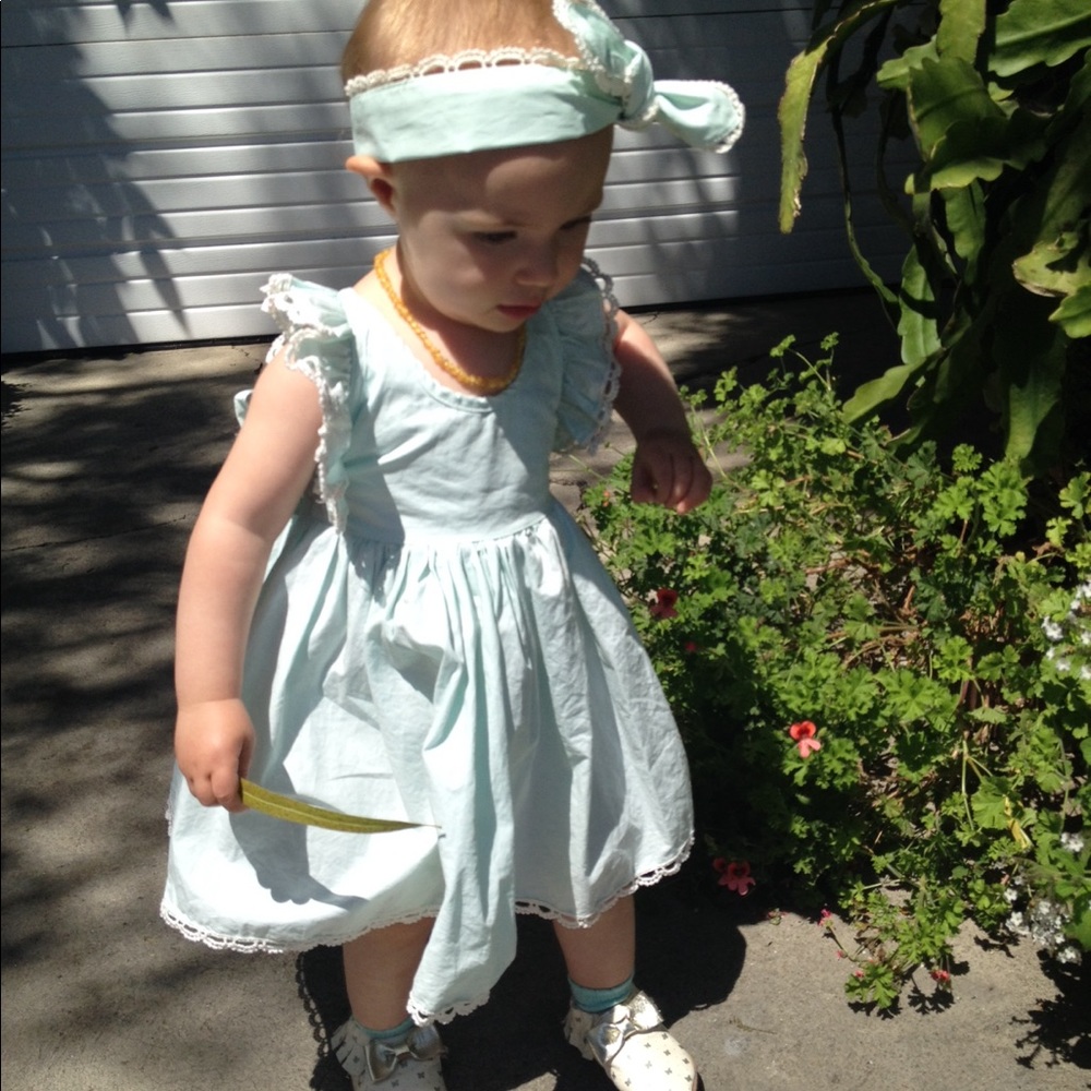 Dollcake vintage inspired light green dress.