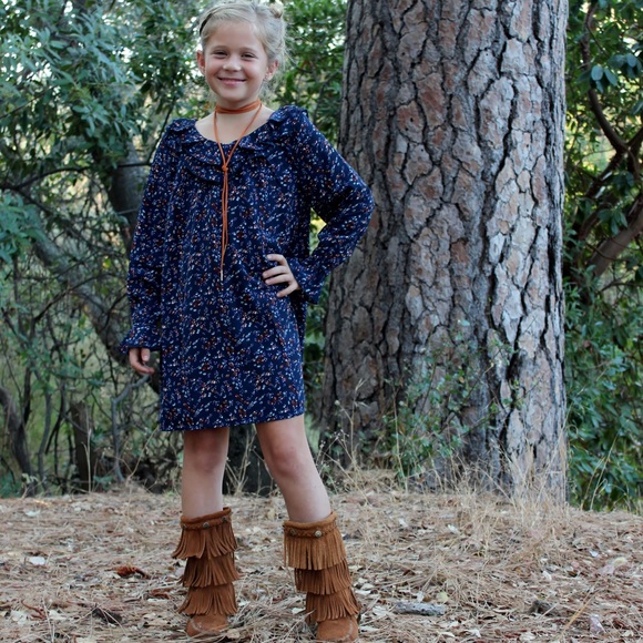 Peasant Ruffle Dress - Picture 3 of 4