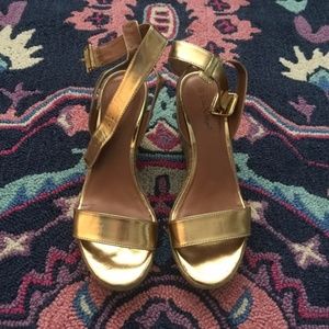 Lilly Pulitzer for Target Gold Wedges