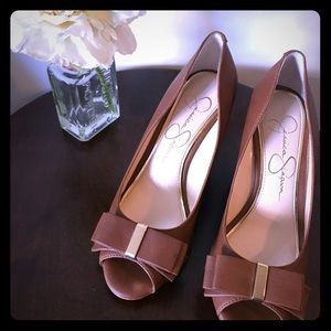 Jessica Simpson Brown Classic Wedge