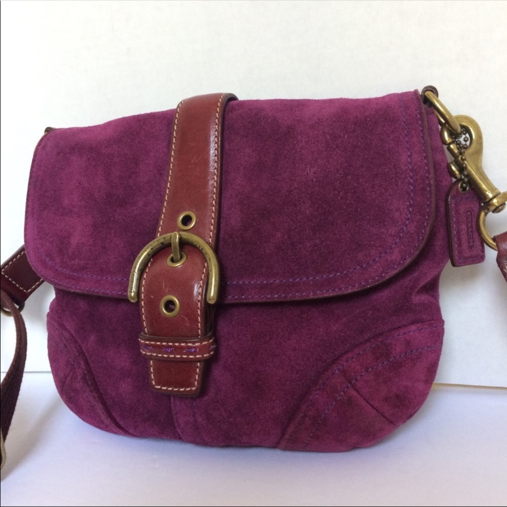 Coach suede bag