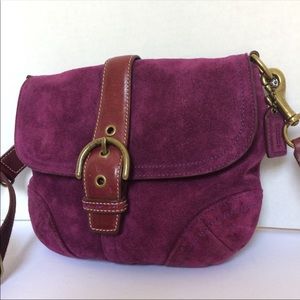 Coach suede bag