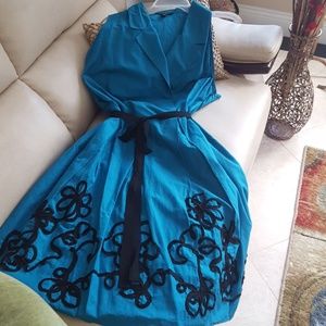 Gorgeous Turquoise Knee Length Dress