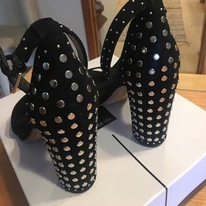 Brand New, AMAZING Studded Suede Heel