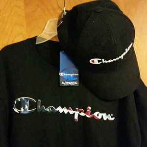 Champion Shirt & Hat Bundle