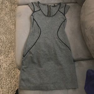 Gray mini dress