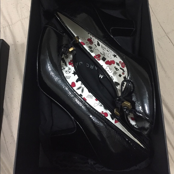 Marc by Marc Jacobs Patent Leather Peep Toe Pump - Picture 3 of 5