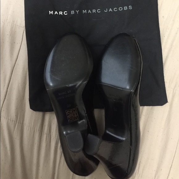 Marc by Marc Jacobs Patent Leather Peep Toe Pump - Picture 4 of 5