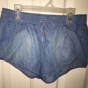 Chambray Shorts