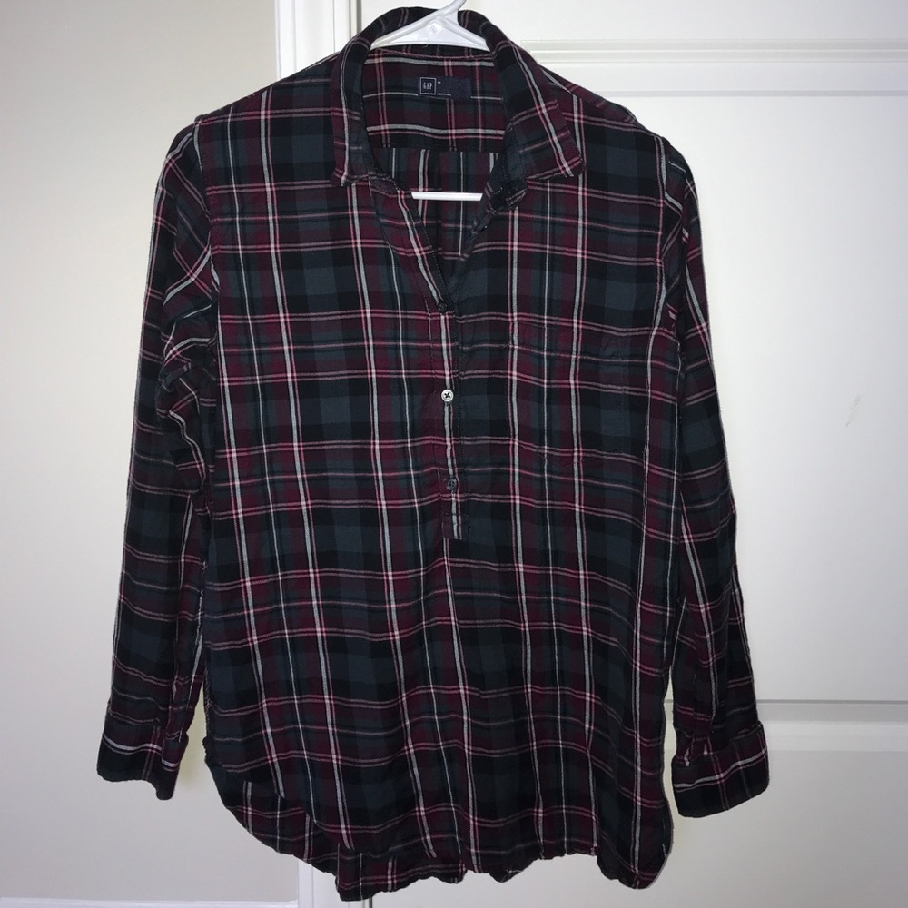 Gap Women’s Flannel Long-sleeve Shirt