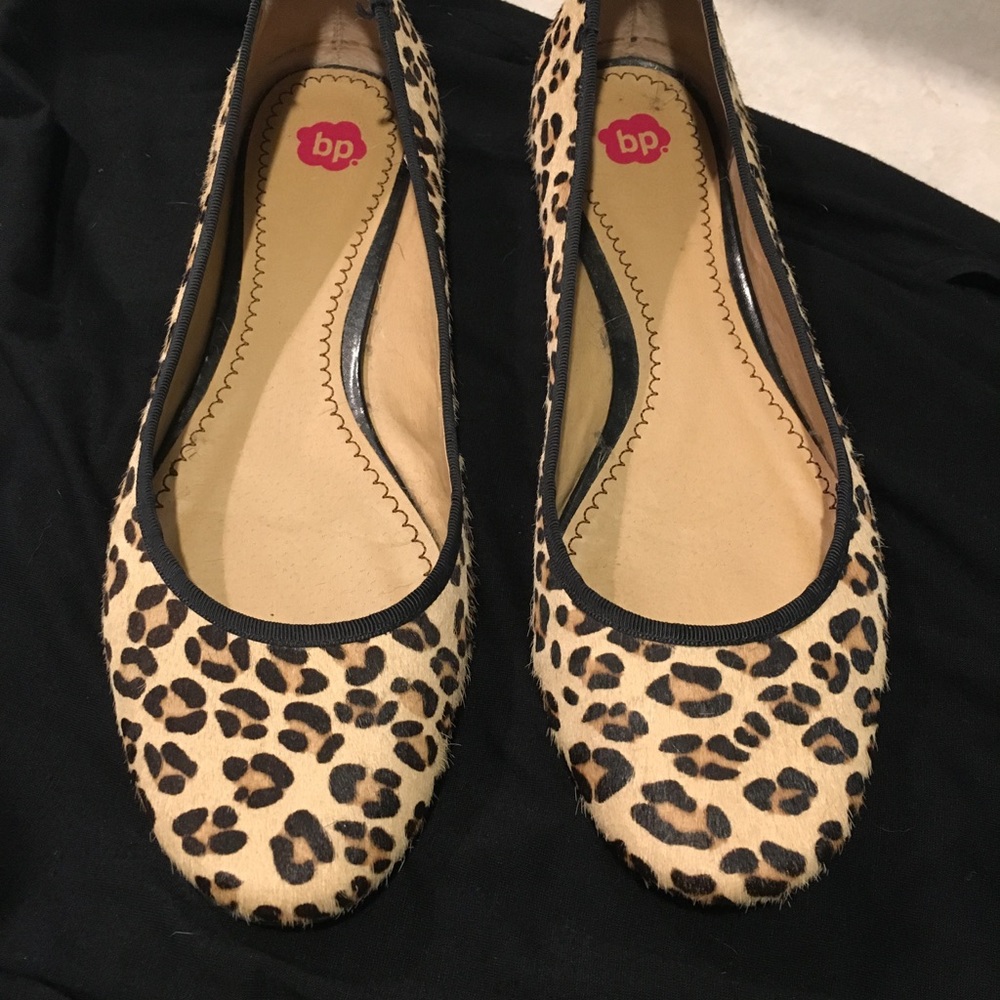 Animal print flats