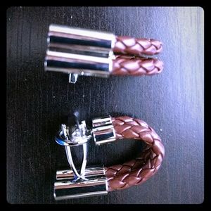 Defined Leather cufflinks
