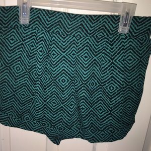 South Moon Under Green and Black patterned shorts