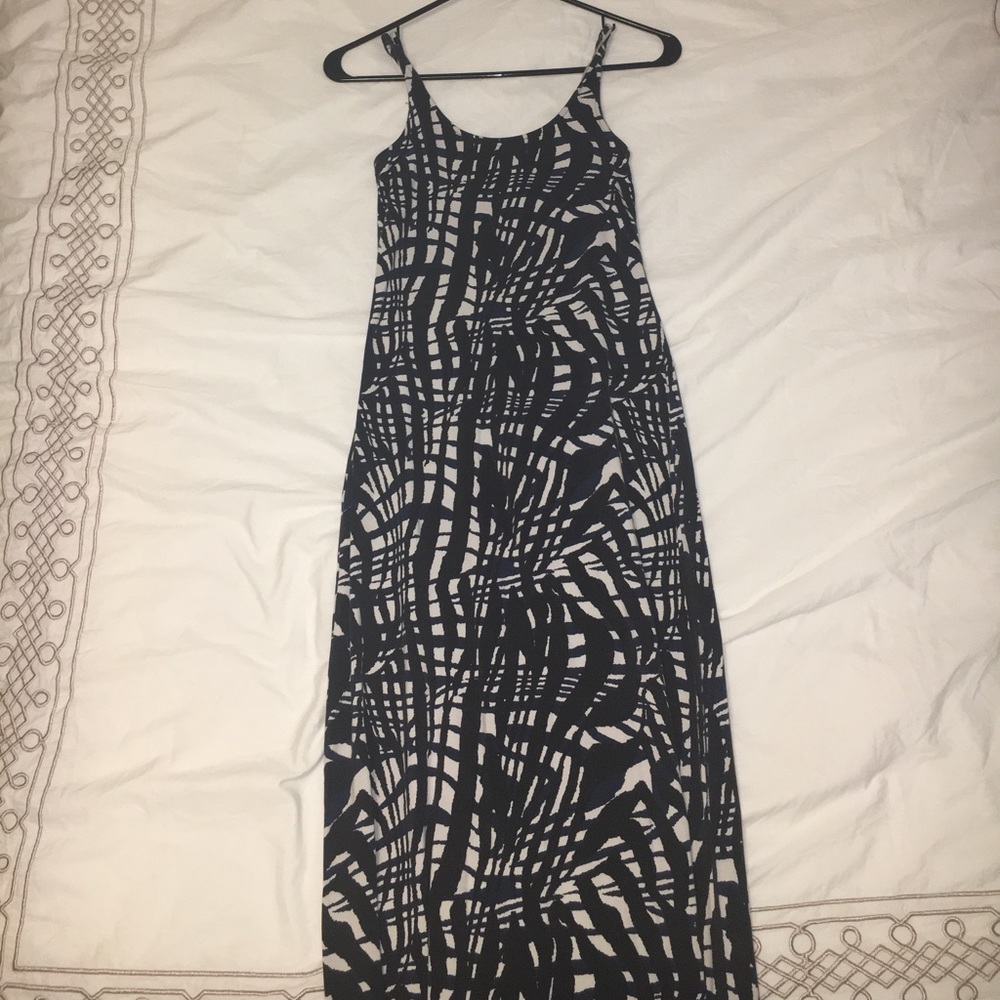 Graphic print maxi dress