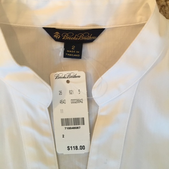 NEW, no iron Brooks Brothers white shirt - Picture 2 of 3