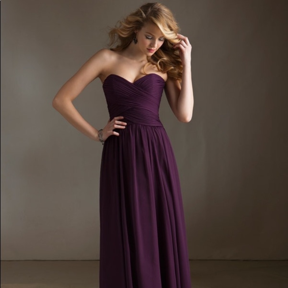 Mori Lee bridesmaids dress style #20411 NAVY